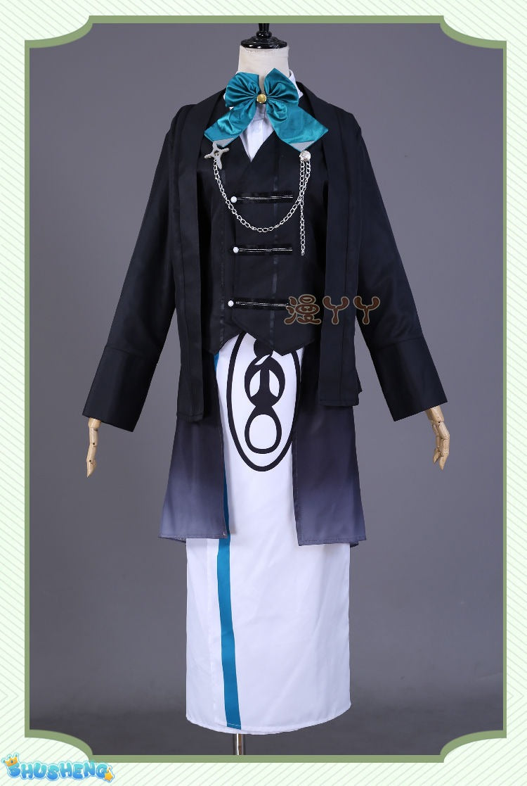 Eli Clark Cosplay Seer Game Identity Ⅴ costume Halloween Party Fashion Cloak Eyemask Tie Accessories Uniform Woman Man Set