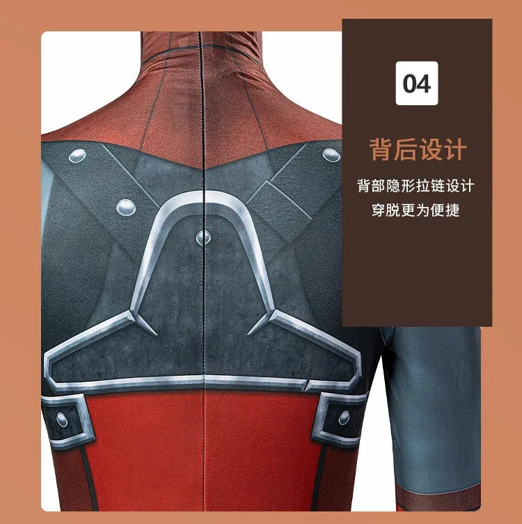 Link Yiga Clan Zelda: Tears of the Kingdom Cosplay Costume Halloween Tight jumpsuit Uniform Men's Fantasy Mask Headset Prop Set