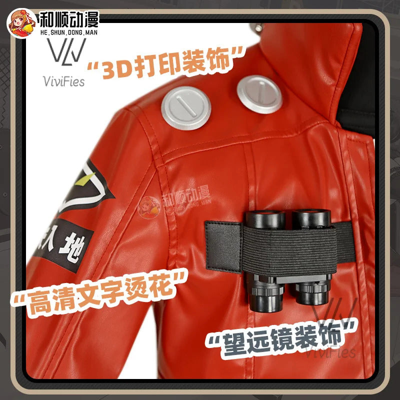 Game Zenless Zone Zero Billy Kid Cosplay Costume Wig Mask Guns Weapons Leather Uniform White Hair Cunning Hares Aka Gentle House