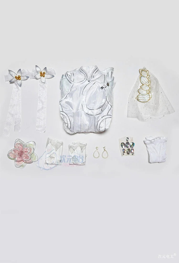 Invisible Woman Susan Storm Richards Cosplay Rivals Costume Halloween Party Women Fantasy Wedding Dress Gloves Socks Sexy Set