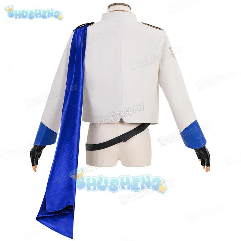 Final Fantasy XIV Lucian Prince's Attire Cosplay Costume Butler Prince's Jacket Uniform Halloween Carnival Party Clothing