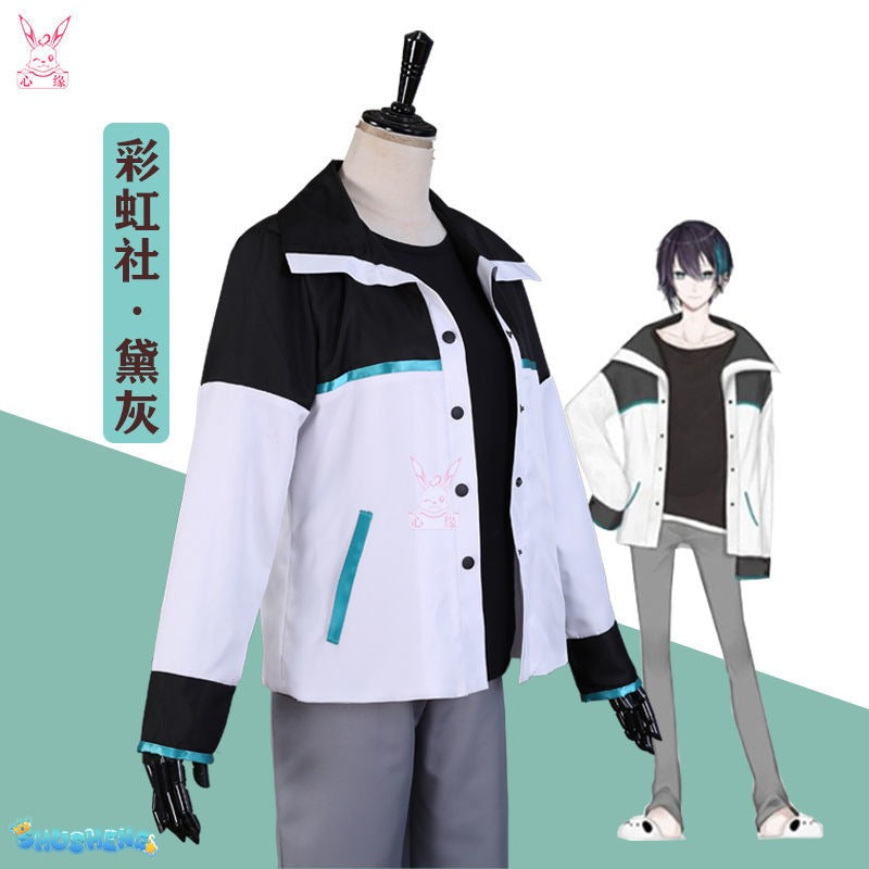 Mayuzumi Kai Cosplay Costume Fancy Outfits Top Pants Coat Vtuber Clothing Halloween Carnival Uniforms Custom Made