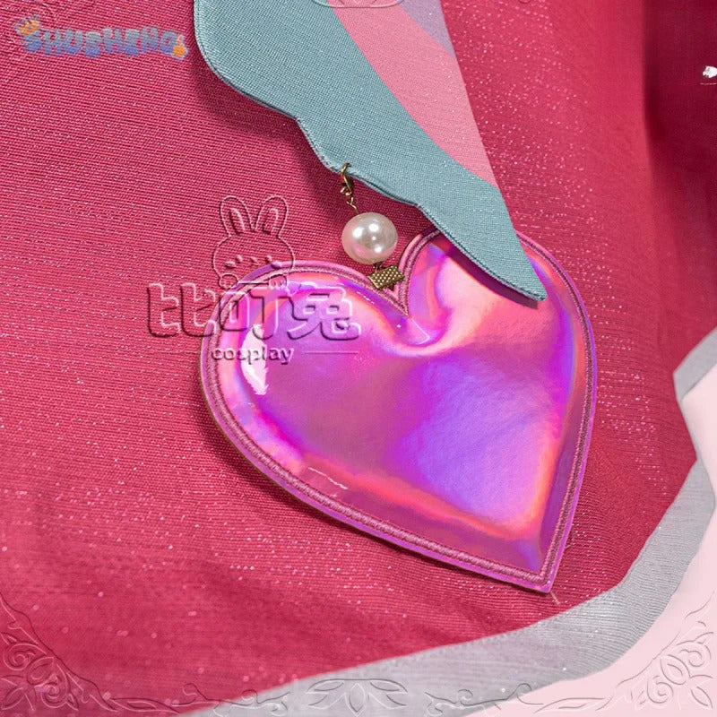 You and Idol Precure♪ Sakura Uta Cosplay Costume Halloween Carnival Women Sweet Pink Lolita Dress Accessories Props Wig Uniform