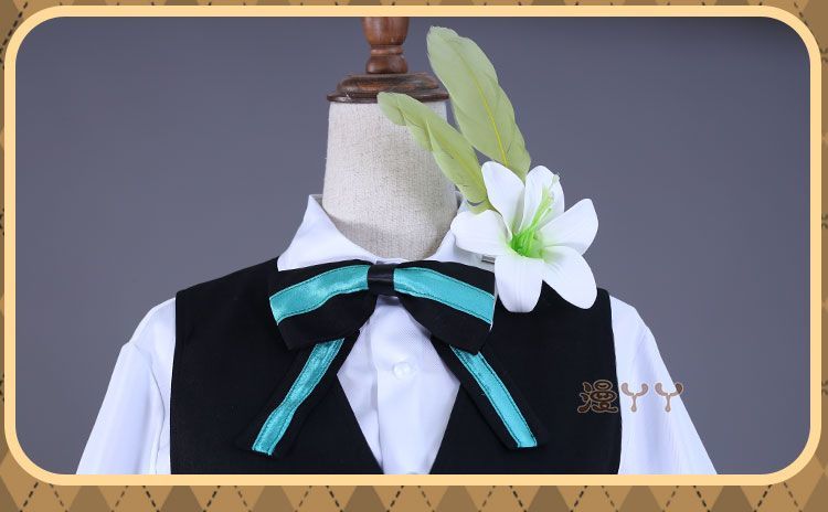 Anime Game Genshin Impact Venti Cosplay Costume Concert Swallowtail Suit Vest Wig Man Woman Carnival Masquerade Ball Set