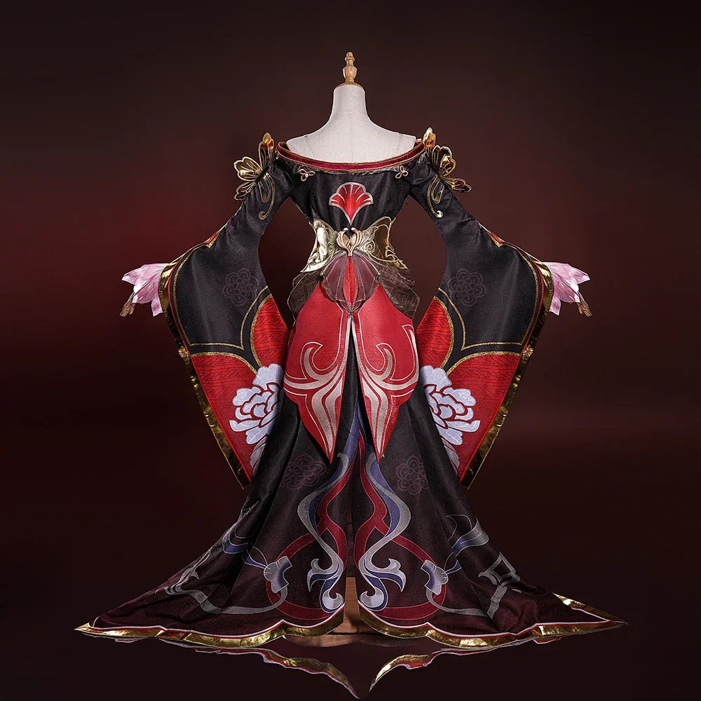 Honkai star rail fugue cosplay dress ingyun pajamas tail hairpins Xianzhou Luofu Halloween party prop Shusheng