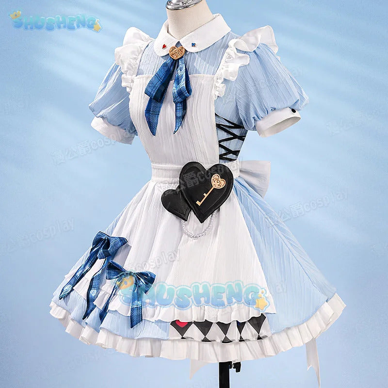 LoveLive μ's X GIGO Full Set Cosplay Concert Costume Maid Uniform Halloween Carnival Party Christmas Play Role Clothing