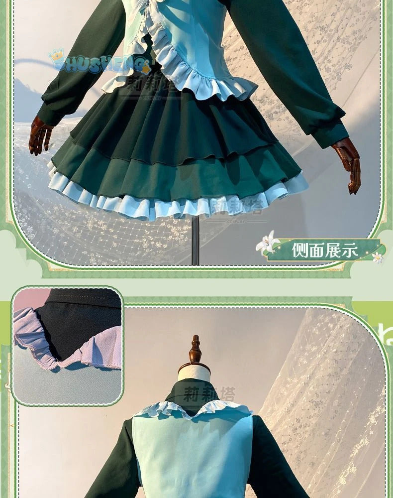 Takanashi Rikka Cosplay Love, Chunibyo & Other Delusions Costume Wig and Skirt Support Cute Lolita Party Carnival Girl man Set