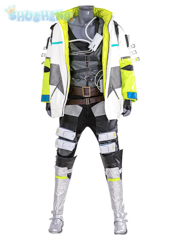 New Game Apex Legends Crypto Tae Joon Park Cosplay Costume Shoes, knee pads, props, Halloween party men's set complete set