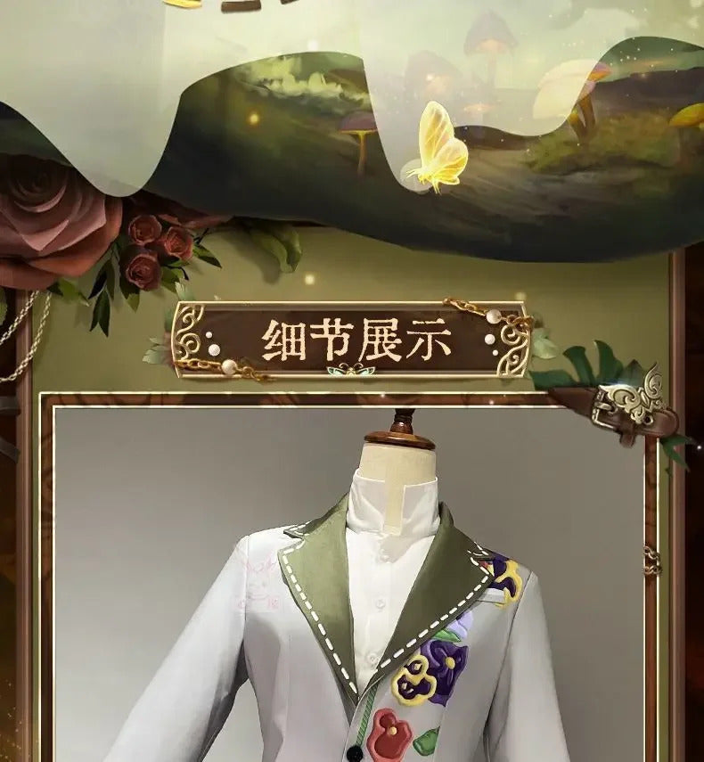 Shusheng-N Game Identity Ⅴ Aesop Carl Embalmer Cosplay Costume Suit, mask, gloves, shirt set Halloween party men's and women's uniforms