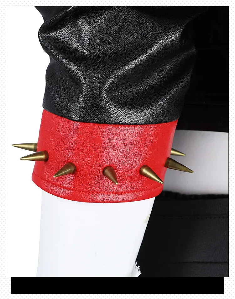 Arcang2 lol VI cosplay costume leather coat men women uniform suit Halloween party Carnival role play outfits Shusheng