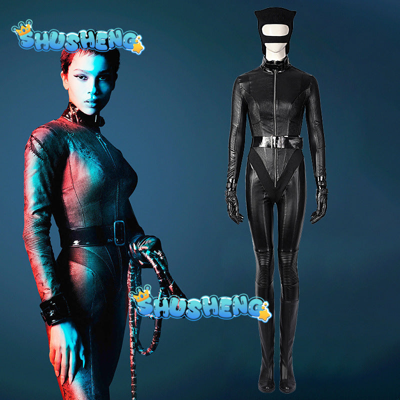 sexy batman clothes Sparkling Batman-Inspired Two-Piece main image 1