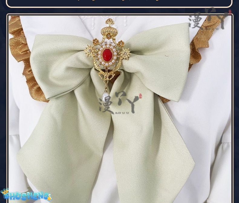 Anime Frieren: Beyond Journey's End Cosplay Costume White Flower Skirt Princess Dress Woman Sexy Masked Ball Party Suit