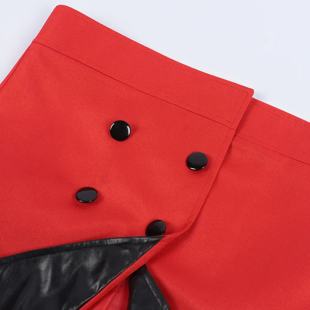 Anime dandadan Momo Ayase cosplay red costume coat dress socking earrings Hallowmas carnival play role clothes clothing