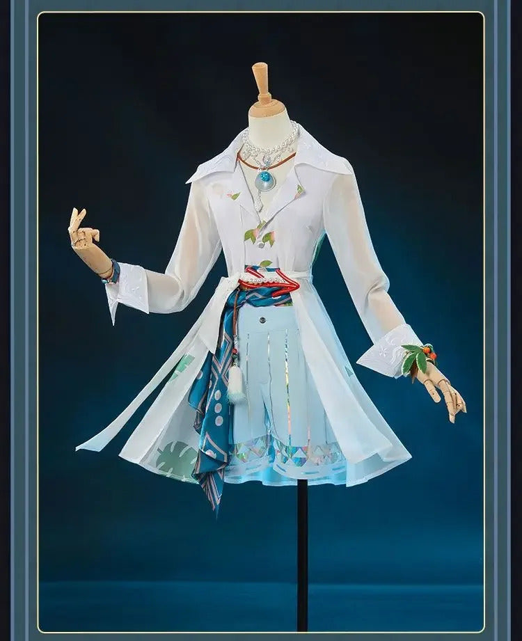 Identity Ⅴ Joseph Desaulniers Photographer Cosplay Costume Halloween summer beach casual uniform jacket shorts necklace prop set