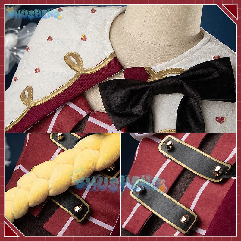 Shusheng Vtuber Nijisanji Uduki Kohh MV Game Suit Lovely Uniform Cosplay Costume Halloween Carnival Party Role Play Outfit