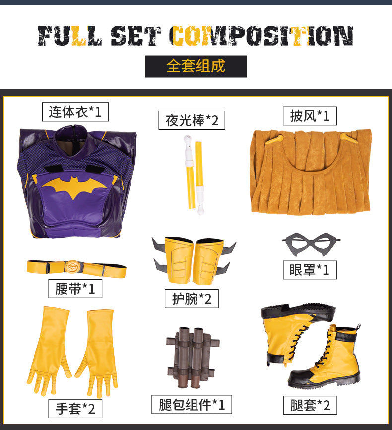 Game Gotham Knights Batgirl Cosplay Costumes Woman Superhero Zentai Suit Halloween Bodysuit Adults Outfit Jumpsuit