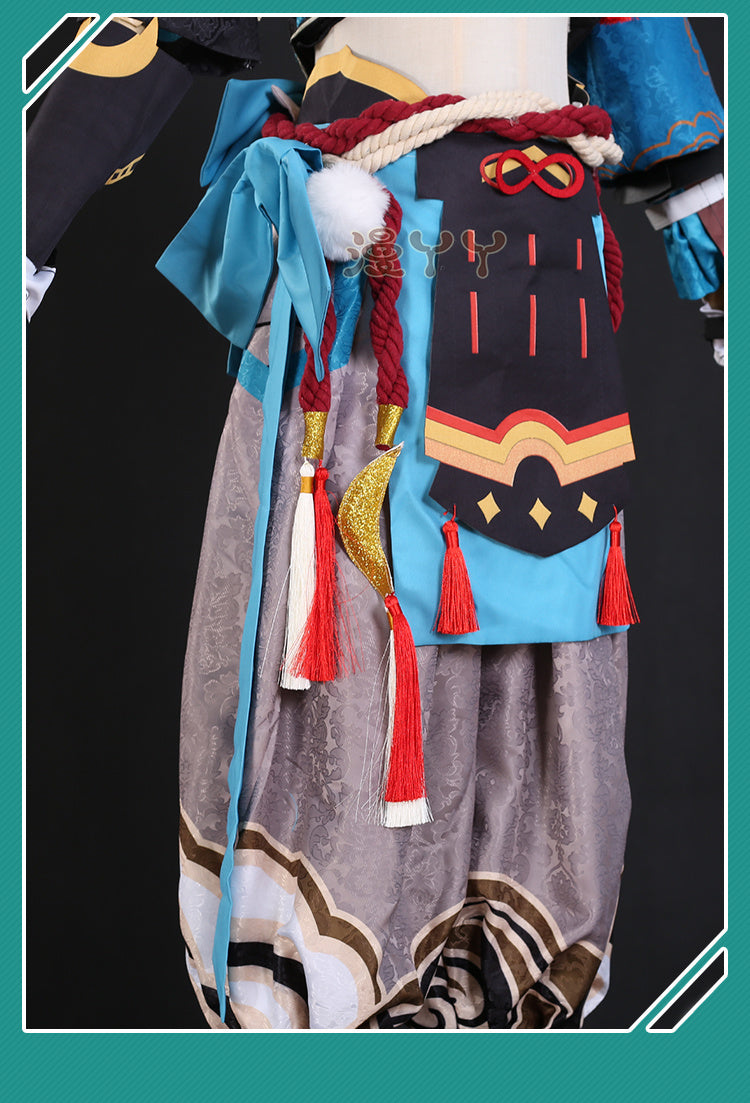 Game Genshin Impact Gorou Cosplay Costume Men Combat Uniform Fox Boy Costume Halloween Women Cosplay Costume Full Set