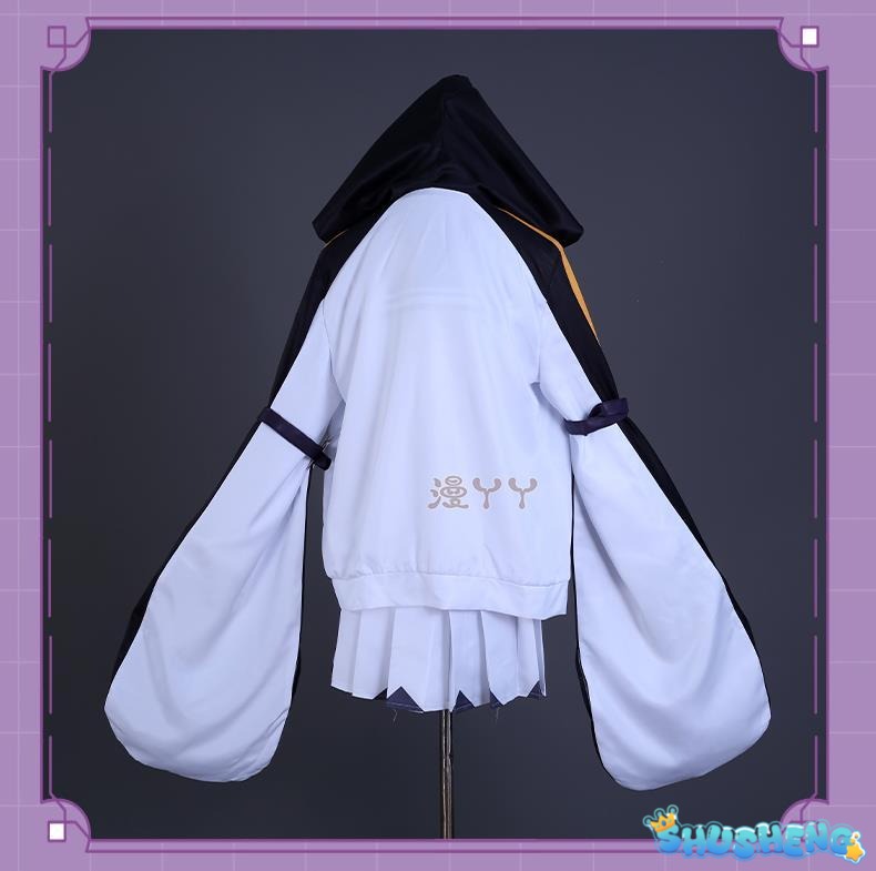 Anime Vtuber Cosplay Petra Gurin Outfit Jumpsuit Coat Pleated Skirt Fishbone Clip Suit Wig Role Play Halloween Party Costume