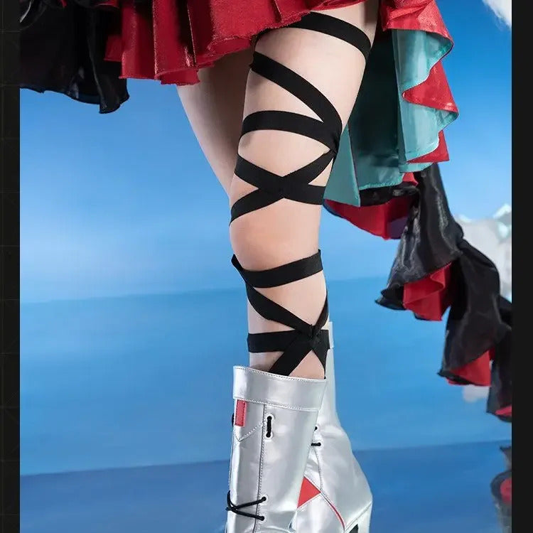 Arknights Skadi the Corrupting Heart Cosplay Costume Abyssal Hunters Uniform Halloween Carnival Party Clothing