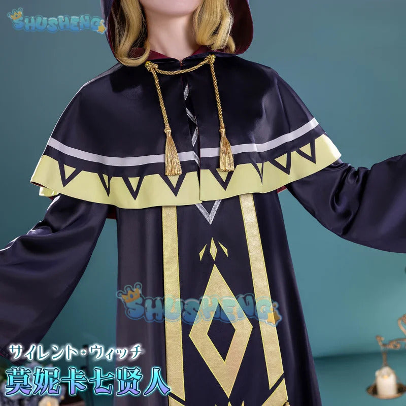The Secret of the Silent Witch Monica Everette Cosplay Costume Uniform Halloween Carnival Party Christmas Play Role Clothing