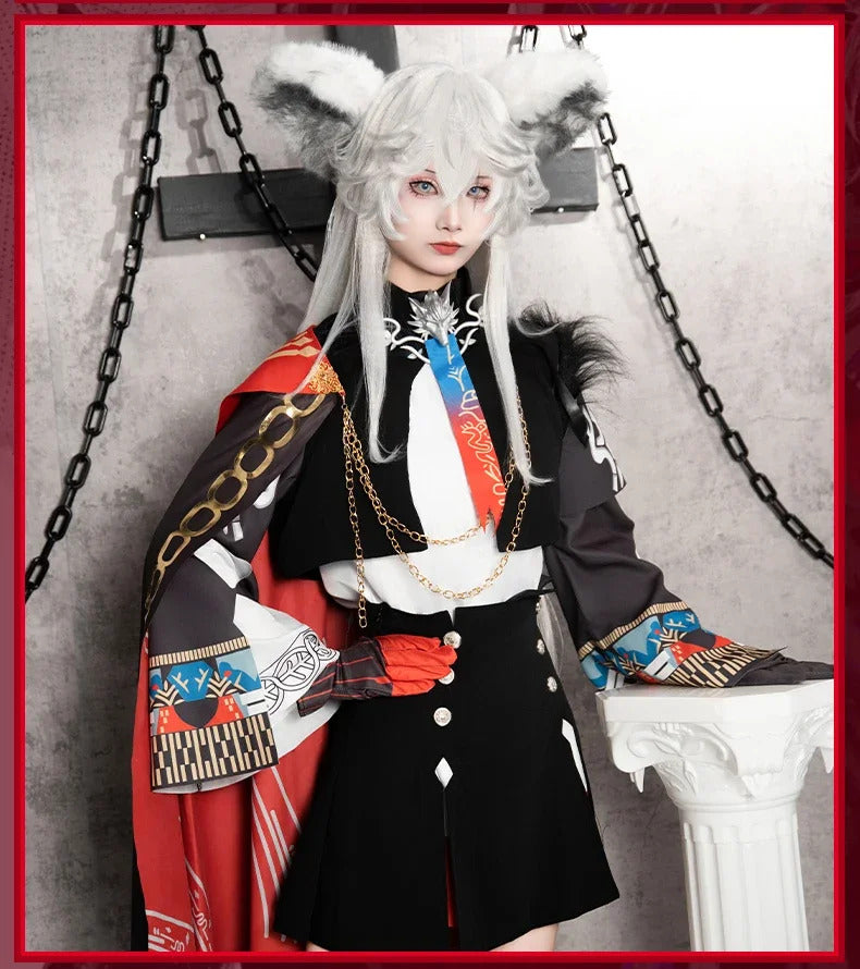 Arknights Lappland The Decadenza Cosplay Costume Uniform Halloween Carnival Party Christmas Play Role Clothes Clothing for Women