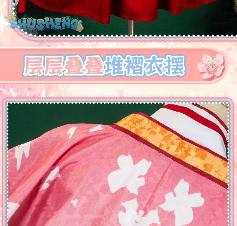 Anime Senren * Banka Tomotake Yoshino Cosplay Costume Party Christmas Witch Sweet Kimono Accessories Prop Woman Man Set S-XXL