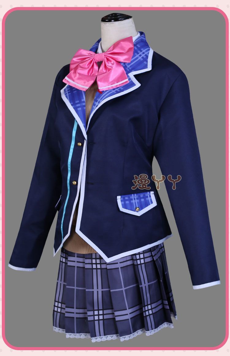 Tsukino Mito Virtual YouTuber VTuber Cosplay JK Uniform Japanese Girls Hairclip Full Set Coat Sweater Costume Woman Outfit Halloween Party