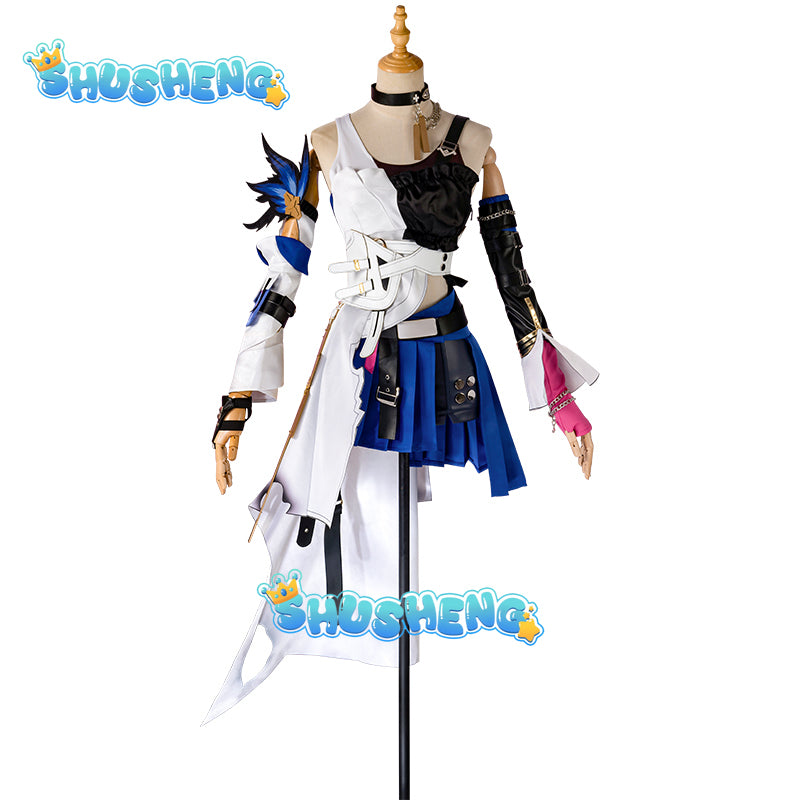 Honkai Star Rail Serval Landau Cosplay CostumeWig Dress Uniform Earrings Mechanic Belobog Jarilo VI Halloween Party Props Women