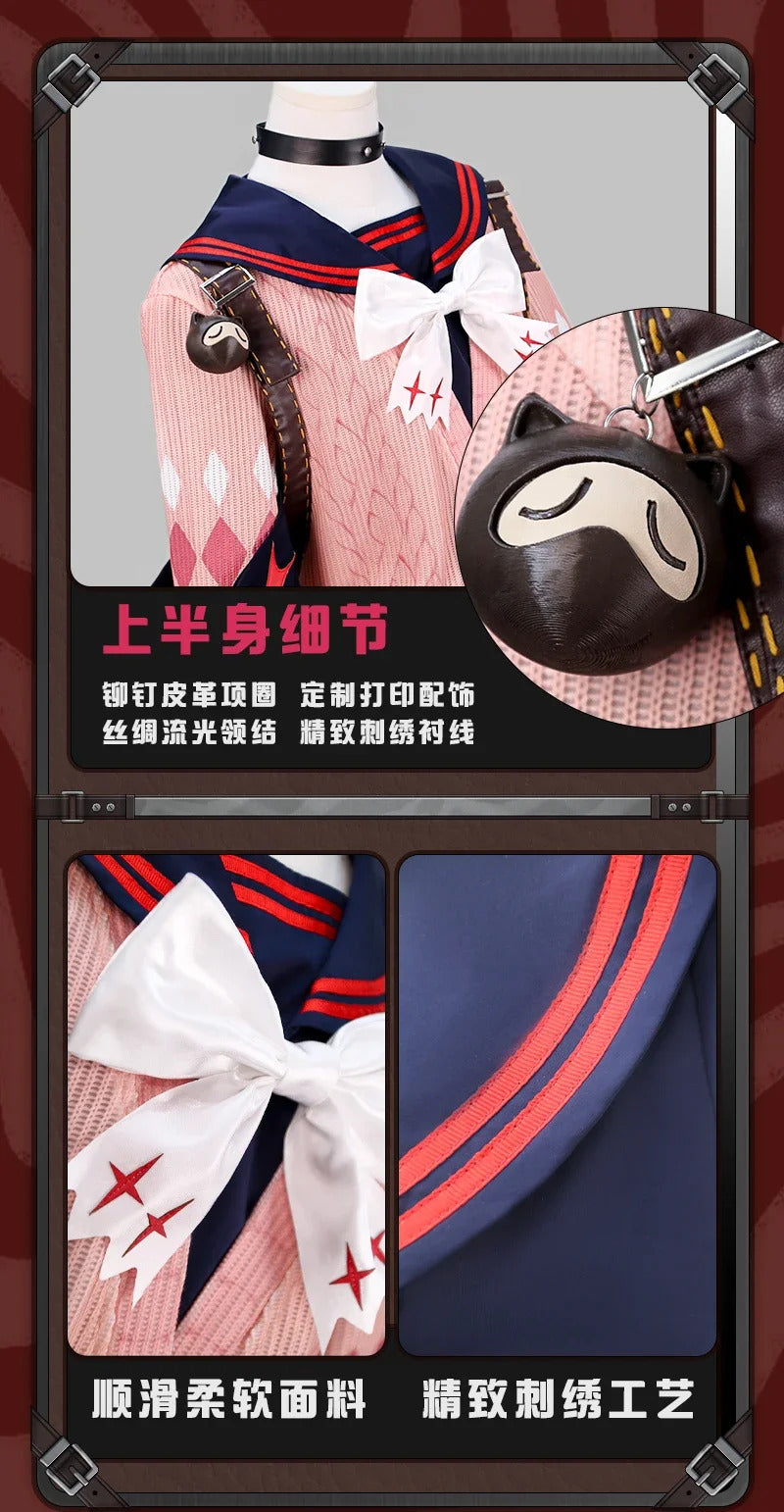 Ukinami Yuzuha Zenless Zone Zero Cosplay Costume Sweater skirt backpack doll socks props Halloween sweet women complete set