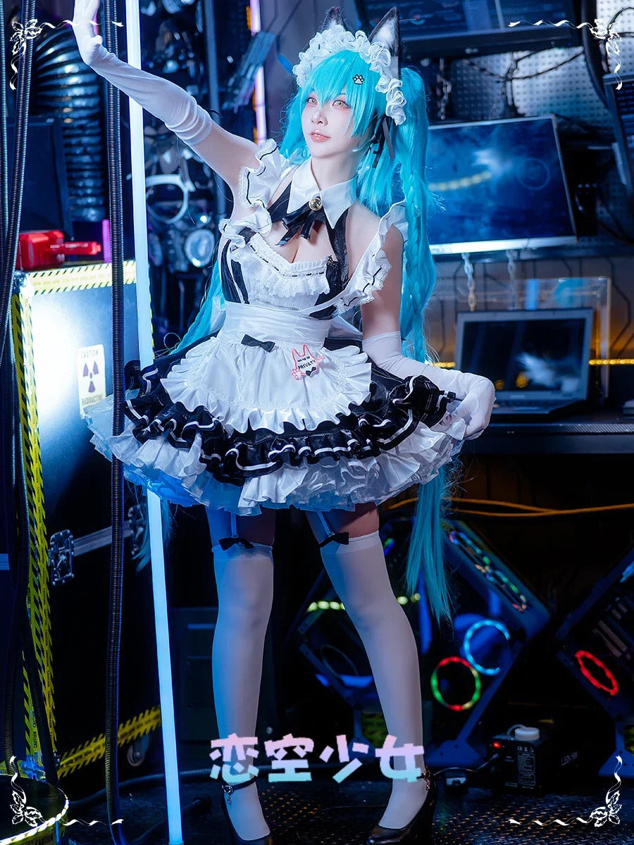 Shusheng-N Game NIKKE:The Goddess of Victory Privaty Cosplay Costume Halloween Sweet Maid Dress Women Lolita Uniform Accessories Prop Set
