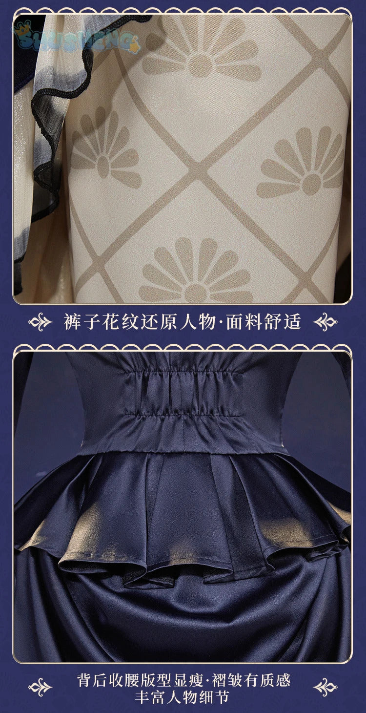 Anime Black Butler Cosplay Ciel Phantomhive Oyster oysters Costume Gothic style dress accessories Halloween party women uniform