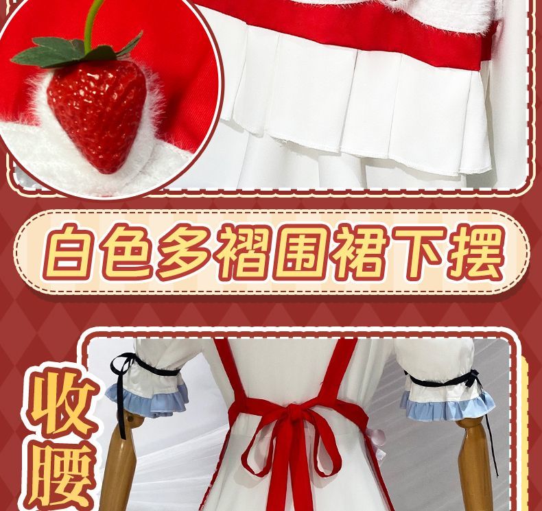 Identity V Grace Naiad Game Suit Sweet Lovely Maid Dress Cosplay Costume Halloween Party Role Play Outfit Women