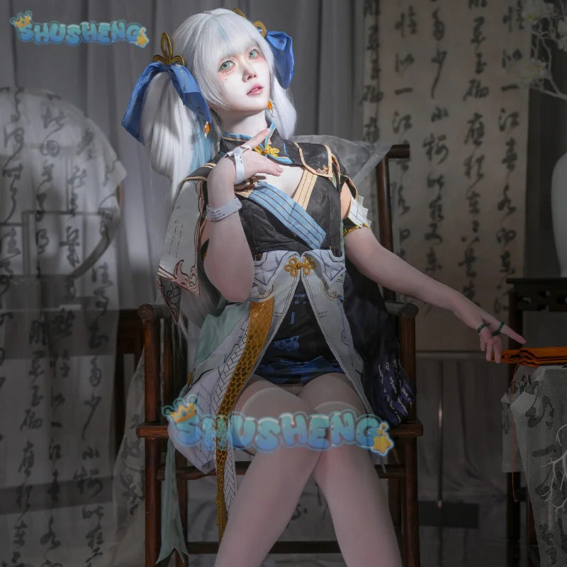 Wuthering Waves Jinhsi Women Cosplay Costume Uniform Halloween Carnival Party Christmas Play Role Clothes Clothing