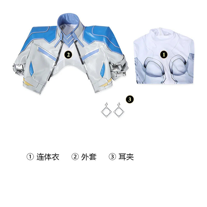 Shusheng-R Superhero Dagger Tandy Bowen Cosplay Rivals Costume Halloween Women's Fantasia jumpsuit outerwear shoes set fashionable uniform