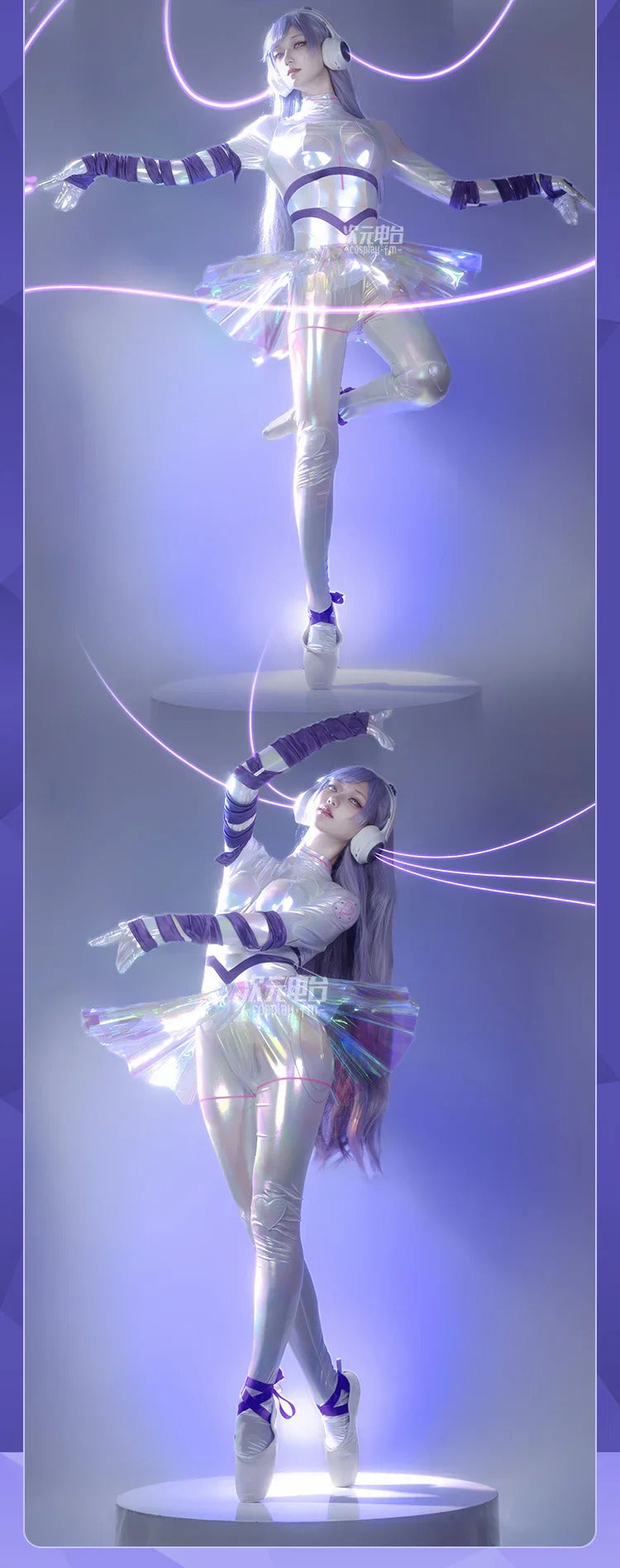 Shusheng-R Marija Game Muse Dash Cosplay Mechanical dancer Costume New sexy leather jumpsuit accessory prop Halloween party women uniform