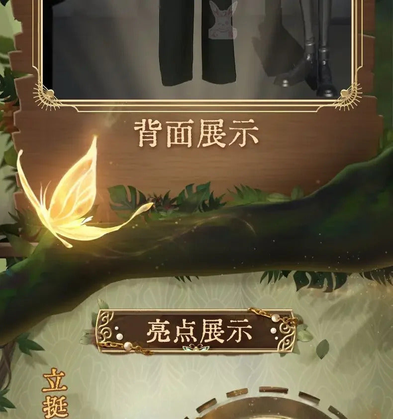 Shusheng-N Game Identity Ⅴ Aesop Carl Embalmer Cosplay Costume Suit, mask, gloves, shirt set Halloween party men's and women's uniforms