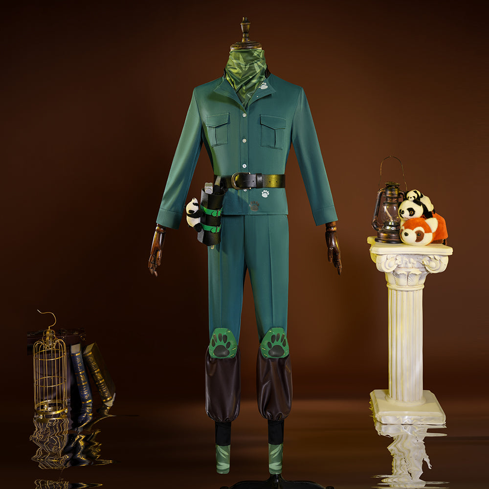 Grave Keeper Cosplay Game Identity V Andrew Kreiss Home Designer Uniform Wig Set Halloween Party Role Play Outfit for Man