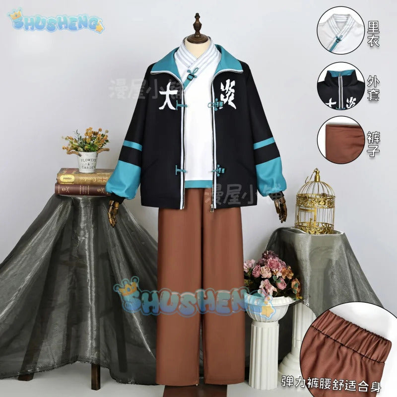 Shusheng-N Game Arknights Yan Cosplay Costume Uniform Halloween Carnival Party Christmas Play Role Clothes Clothing