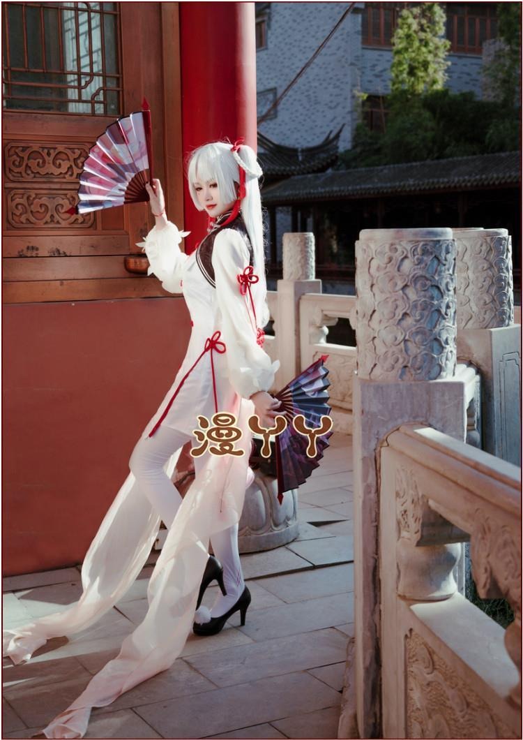 Shiranui Onmyoji Shiranui Cosplay Costume Halloween party dress female cheongsam
