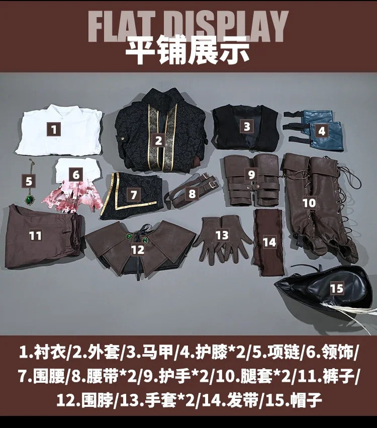 Game Bloodborne Lady Maria of the Astral Clocktower Cosplay Costume Uniform Halloween Carnival Party Christmas Play Role Clothes