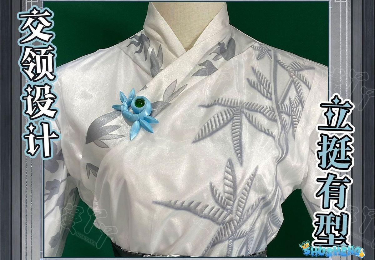 Identity V Qi Shiyi Antiquarian Ink Rhyme Series Women Cosplay Costume Anime Game Roleplay Suits Carnival Holiday Party Uniforms
