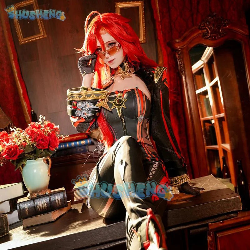 Mavuika Cosplay Costume Game Genshin Impact Uniform Halloween Carnival Party Christmas Play Role Clothes Clothing for Women
