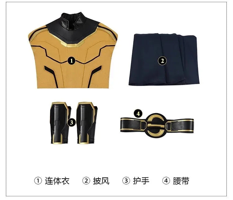 Movie Sentry Cosplay Thunderbolts Costume Halloween men's tight fitting jumpsuit shoes props fantasy combat uniform Net set