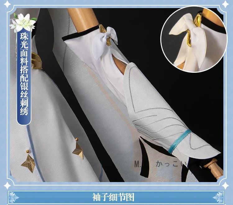 Shusheng-R Lumine Cosplay Game Genshin Impact Lumine Cosplay Costume Christmas Roleplay Costumes Wig Shoes Dress Genshin Impact Cosplay