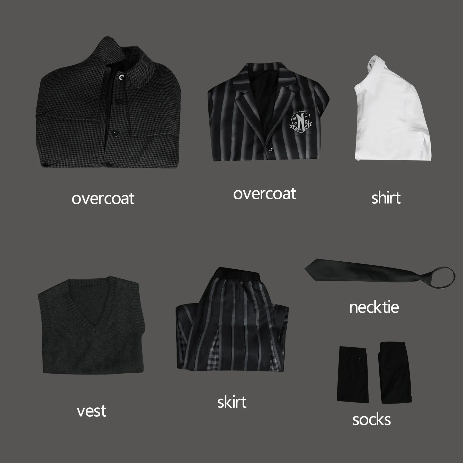 Addams Cosplay Costume Wednesday Season 2 Nevermore Academy Uniform Halloween Carnival Party Christmas Play Role Clothe Clothing