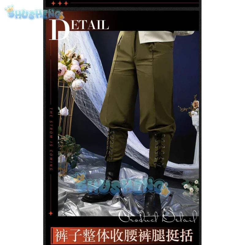Reverse:1999 Windsong Cosplay Costume Coat shirt tie belt gloves necklace Halloween party Handsome man Woman uniform Full Set
