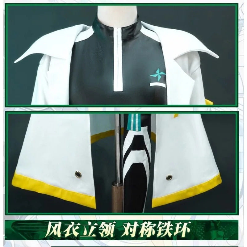 Game Genshin Impact Barbatos cosplay costume Hat windbreaker jumpsuit accessories prop set Halloween fashion men women uniform