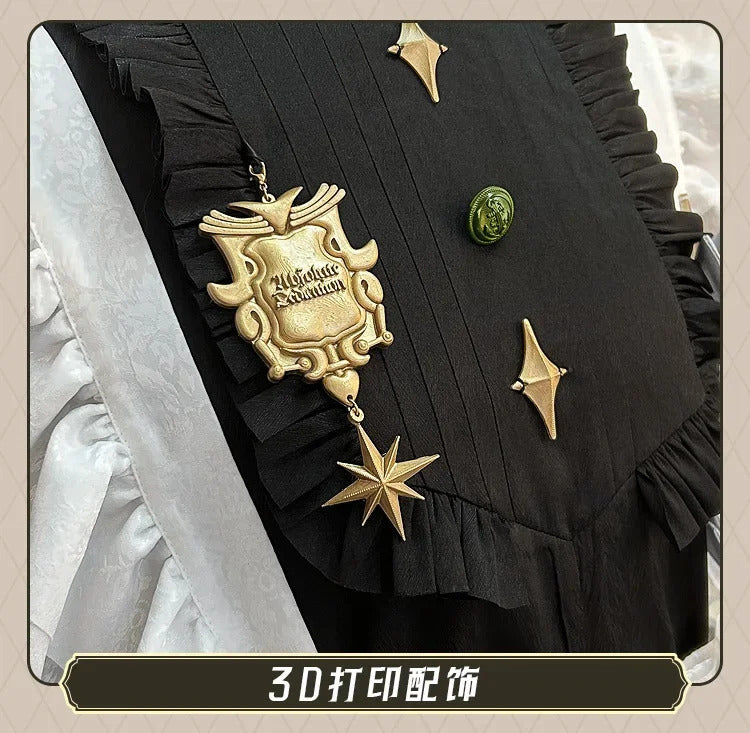 Nu: Carnival Olivine Cosplay Costume Sweet Maid Dress Halloween Carnival Lolita Uniform Accessories Prop Woman Man Olivine Set