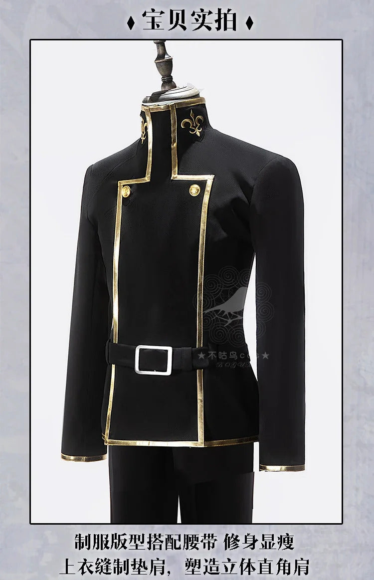 Anime Lelouch Lamp Rouge Cosplay Costume Nezuko Cosplay Code Geass CC Cosplay Halloween Uniform Girls School Dress