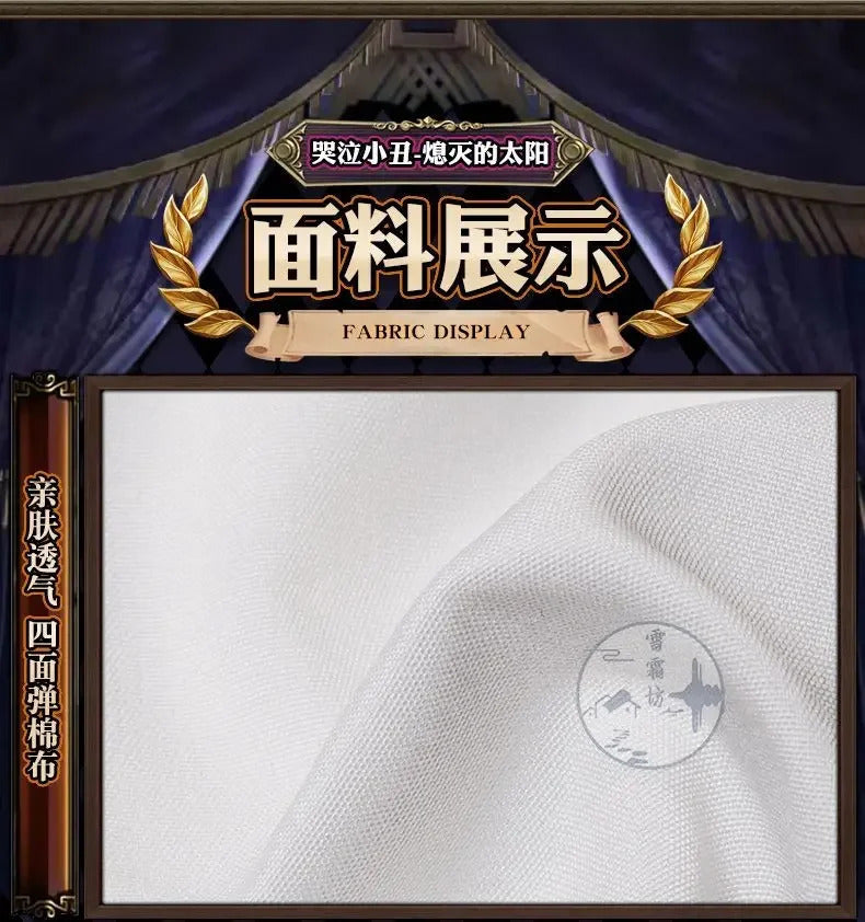 Identity ⅤJoker Weeping Clown Cosplay Costume Uniform Halloween Carnival Party Christmas Play Role Clothes Clothing Shusheng